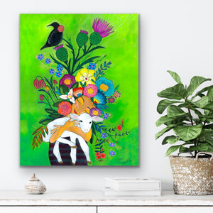 The Lady and the Lamb (8x12/24x36)