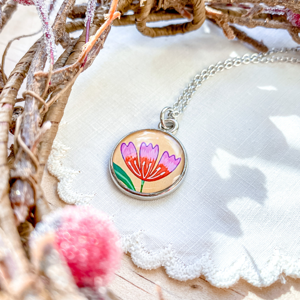 Simple Joy - Silver Necklace