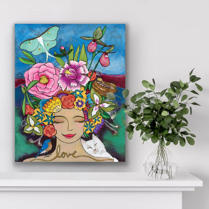 Abundance Goddess Wood Print (5x7/8x10)