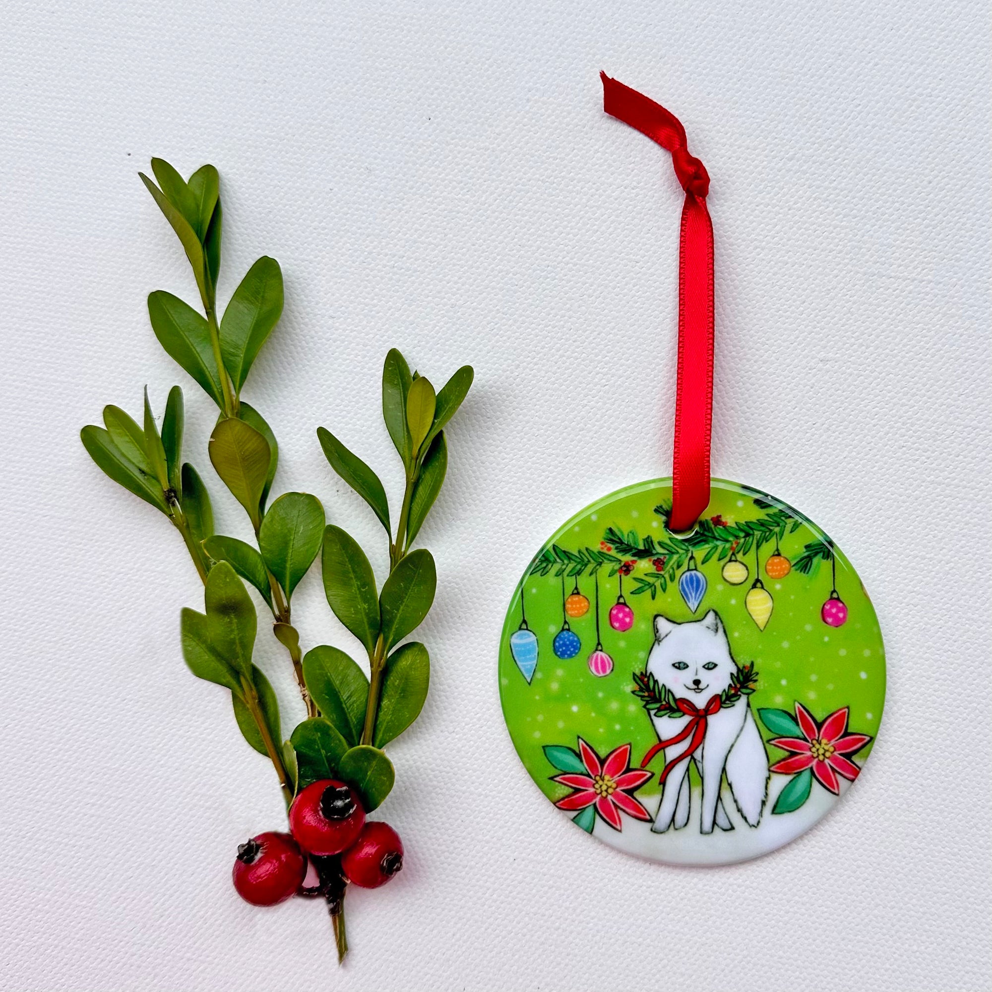 Arctic Fox Ornament (NEW!)