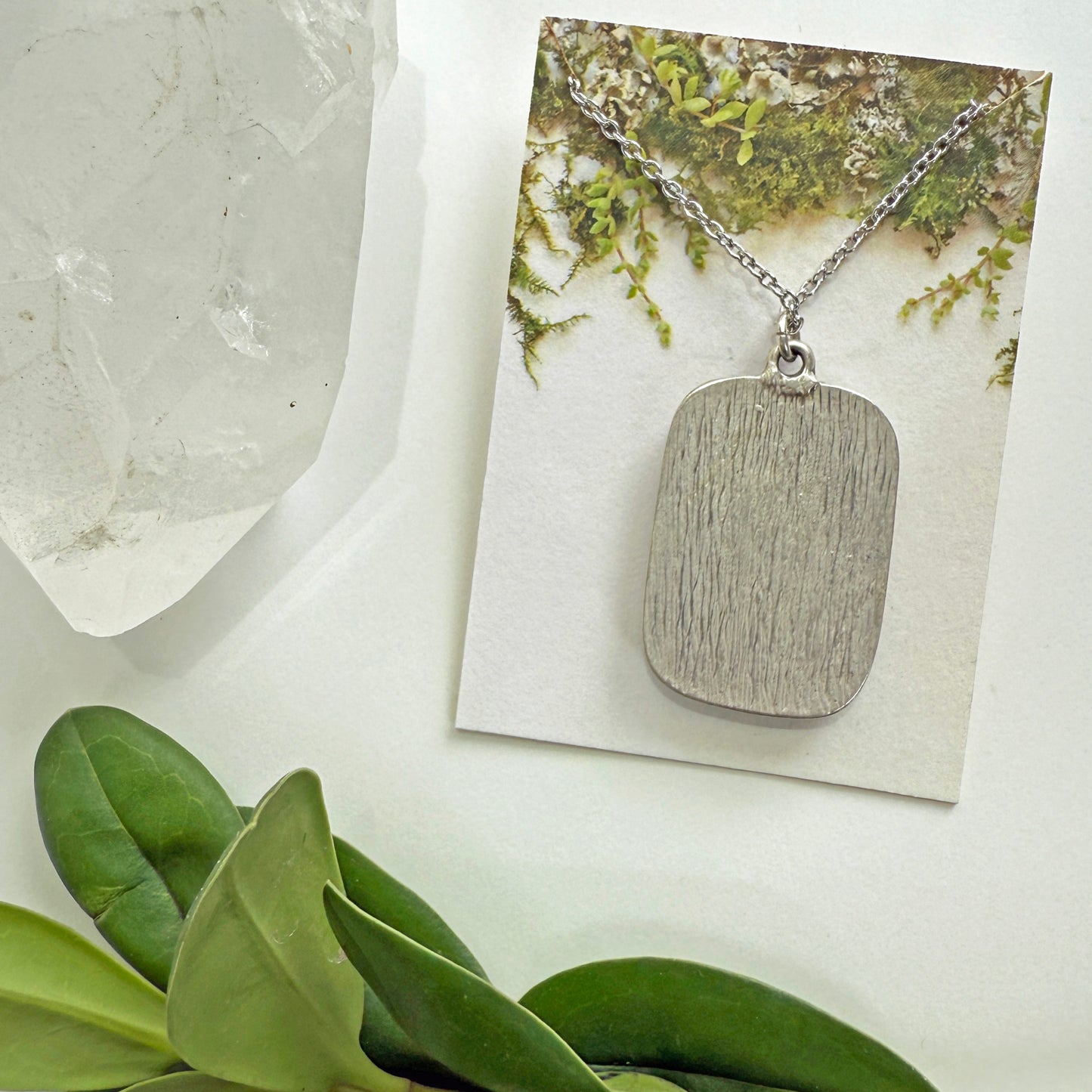 Blue Butterfly Silver Necklace