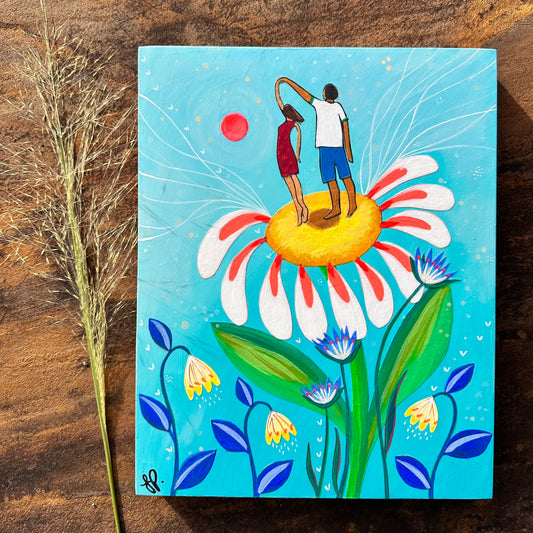 Come Dance with Me (8x10) Mixed Media Painting