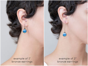Rise to the Light - Bronze Earrings (2-lengths)