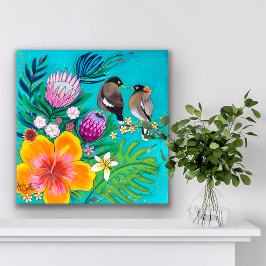 Island Myna Birds (6x6/8x8)