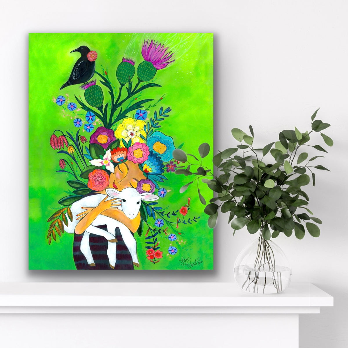 Lady and the Lamb (5x7/8x10)