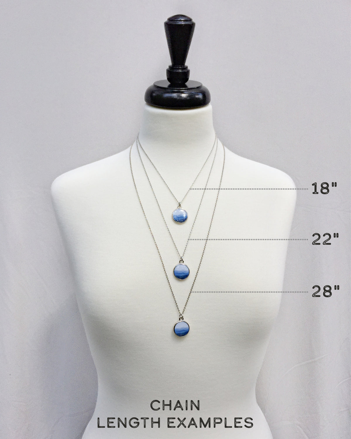 Blue Butterfly Silver Necklace