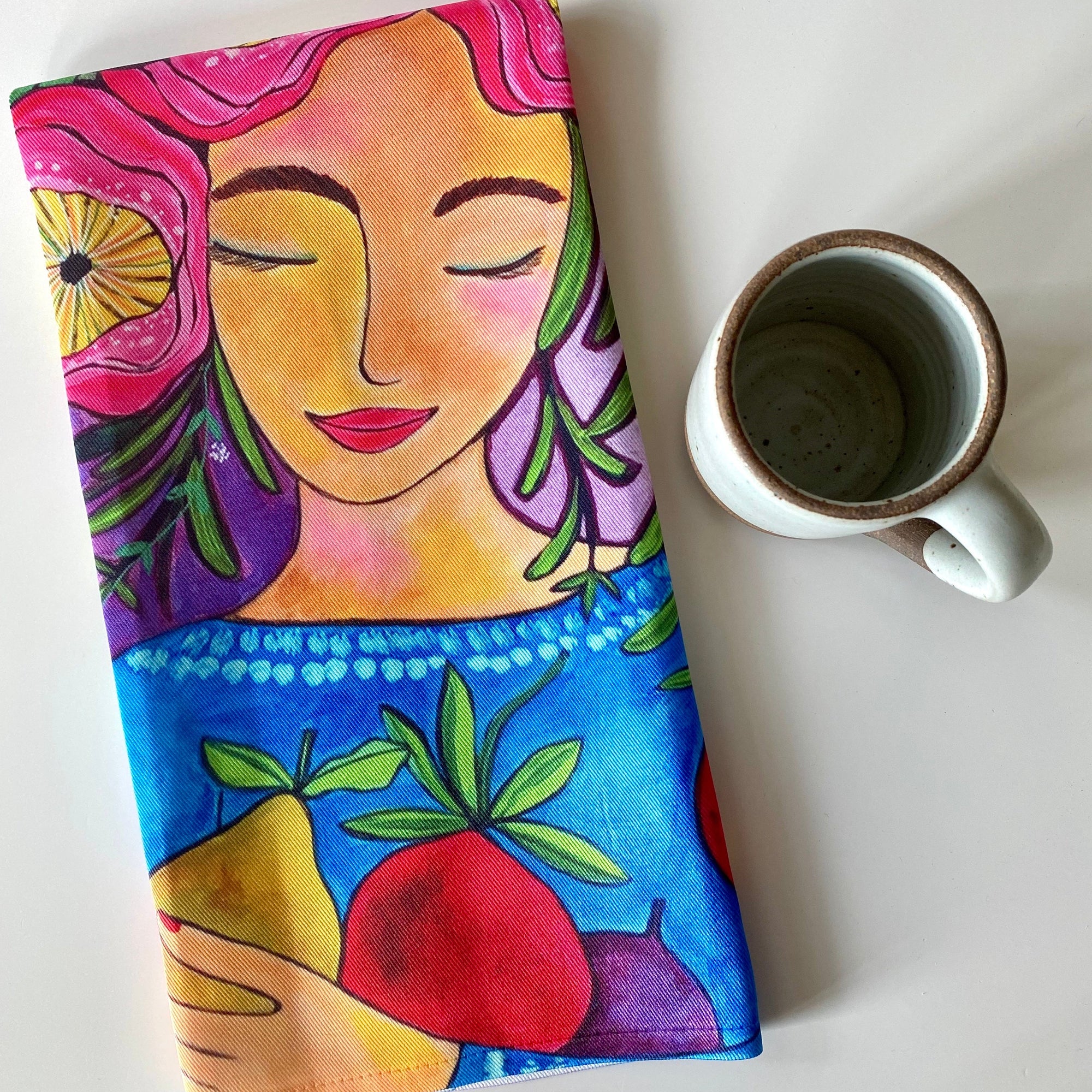 This Vibrant Life Tea Towel (Second)