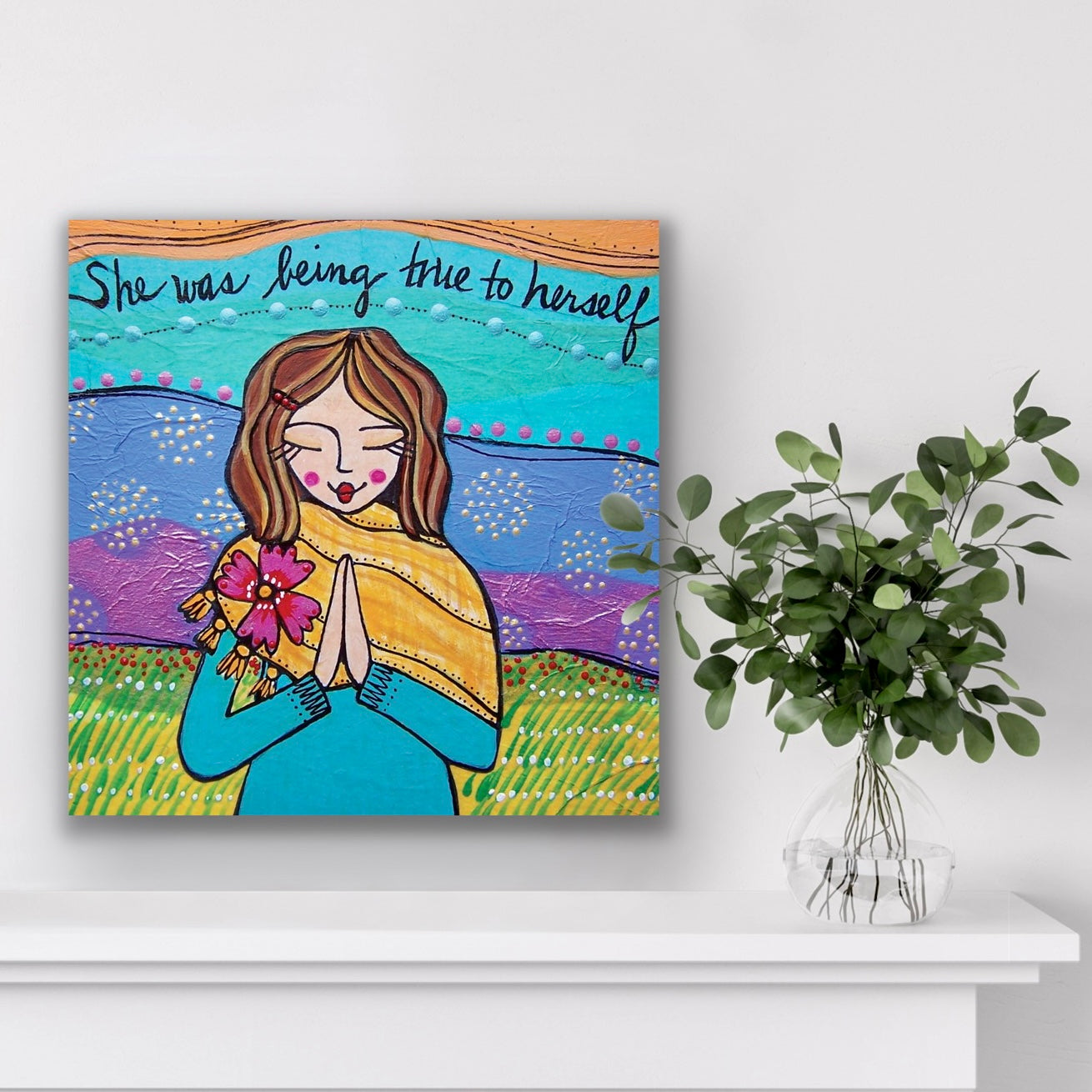 She Was Being True to Herself (6x6/8x8)