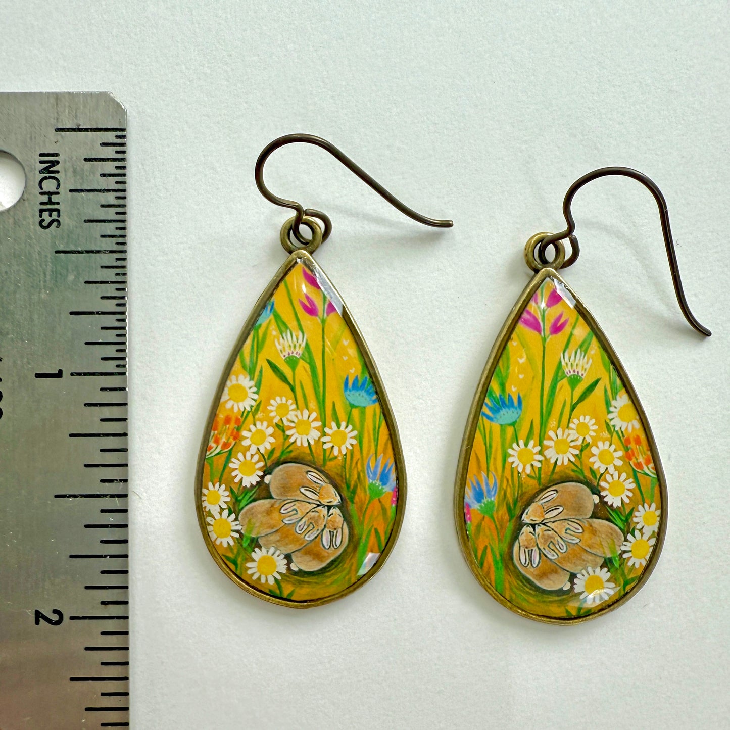 Bunnies Teardrop Earrings