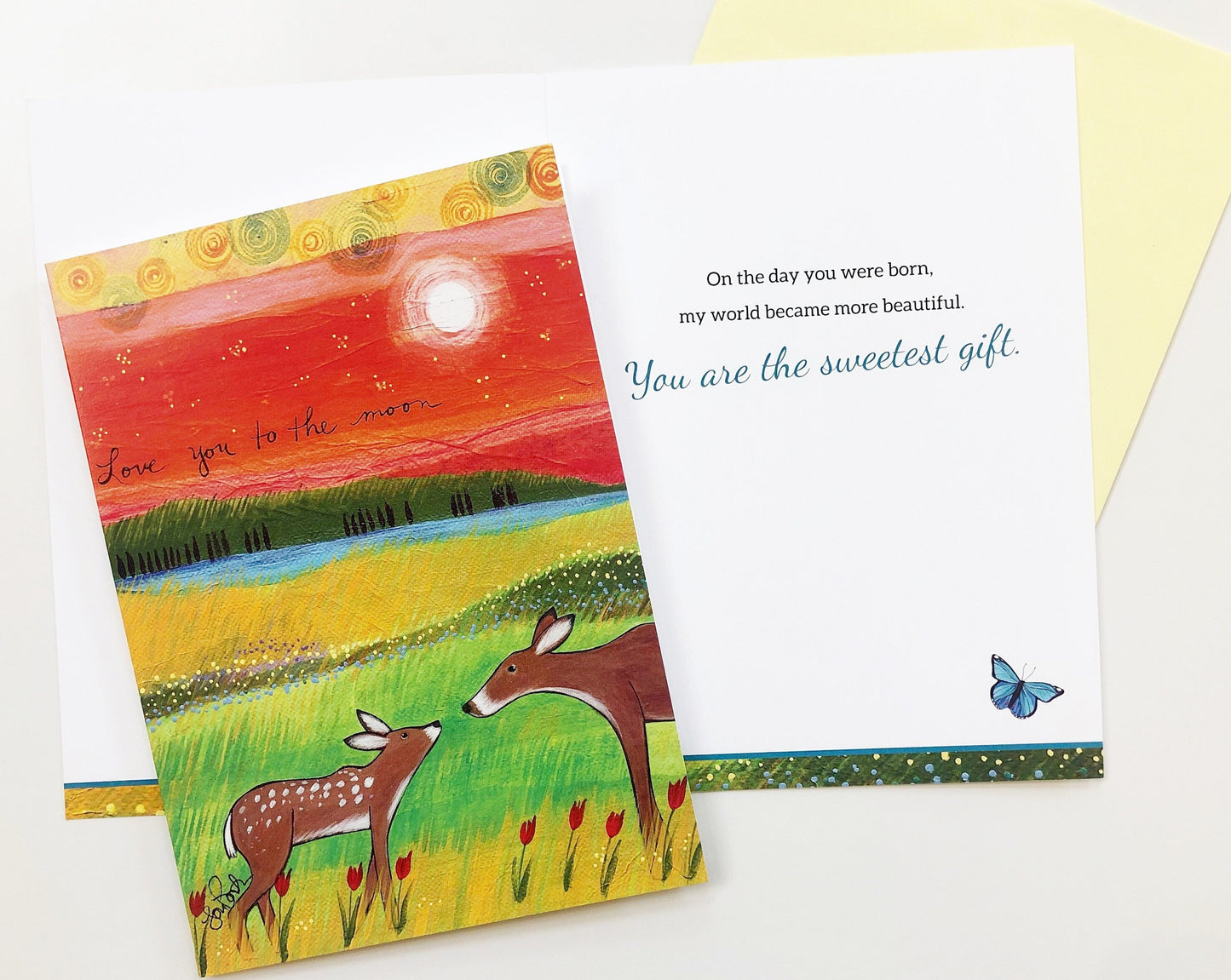 Love You to the Moon (greeted)