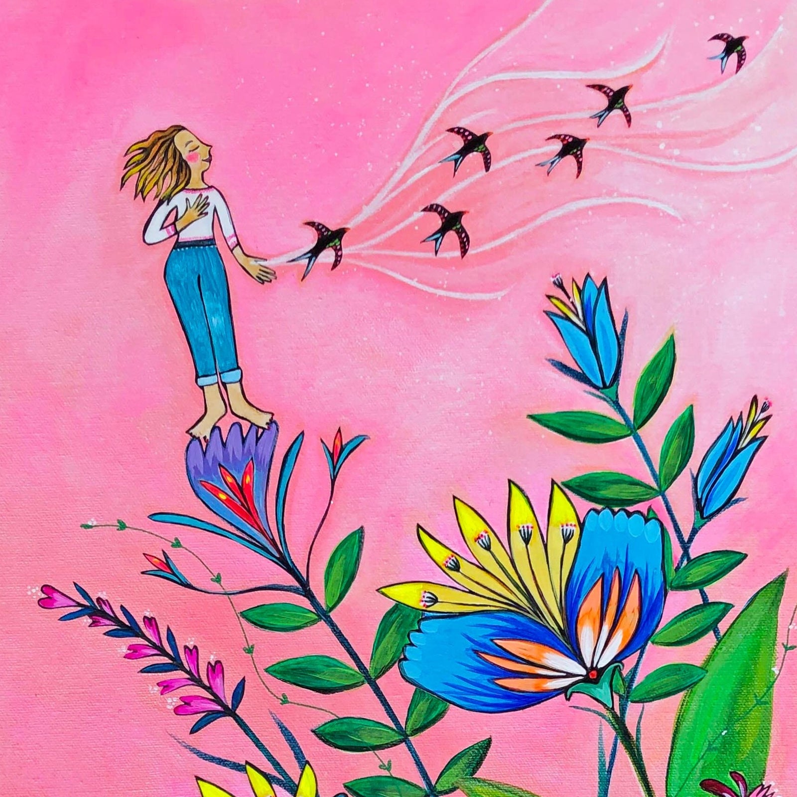 The Beauty of Letting Go (12x24)