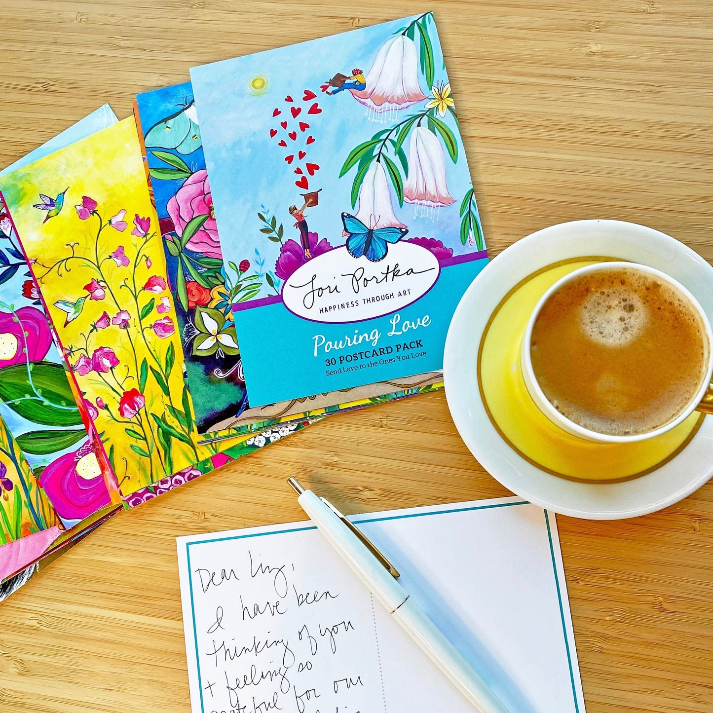 Pouring Love Post Card Set