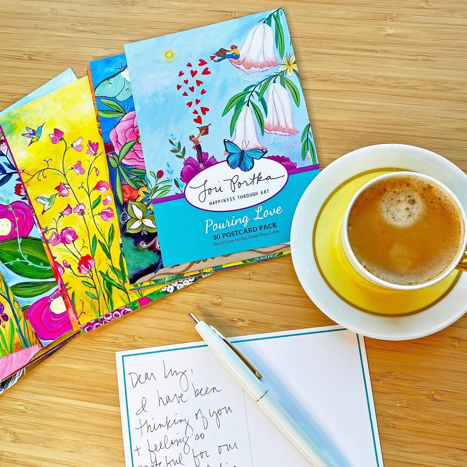 Pouring Love Post Card Set