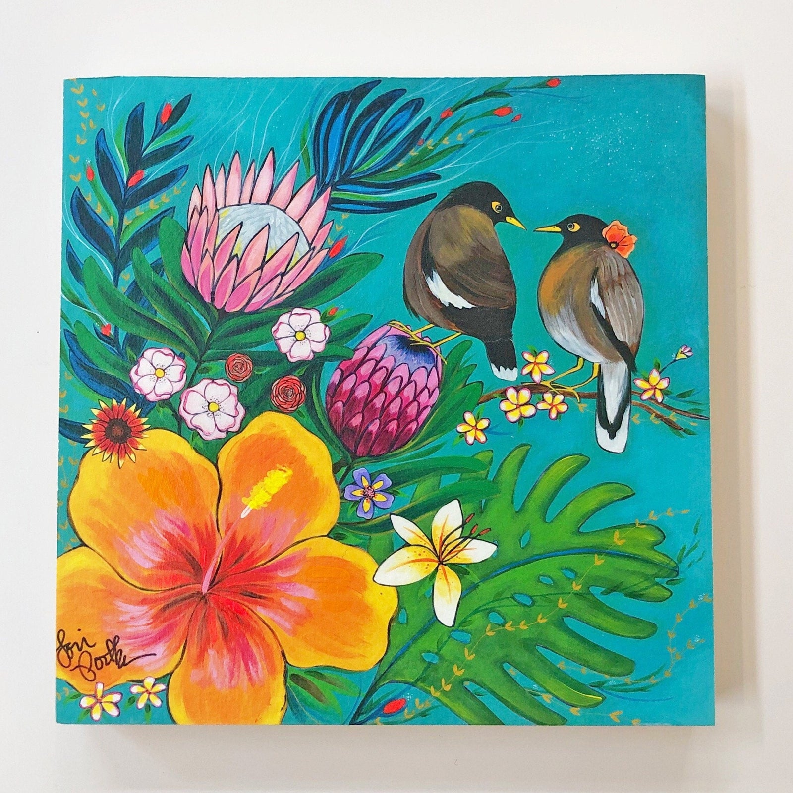Island Myna Birds (6x6/8x8)