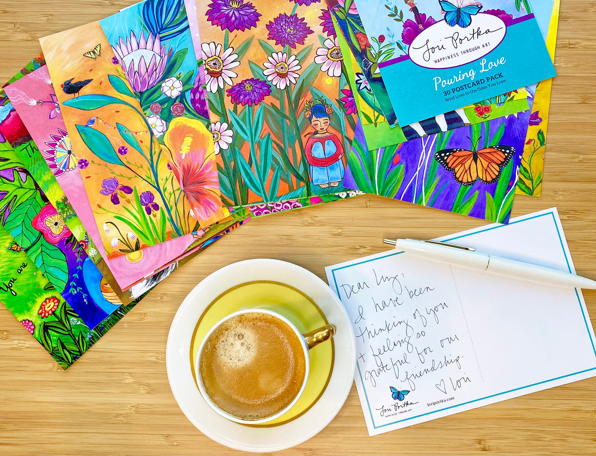 Pouring Love Postcard Pack