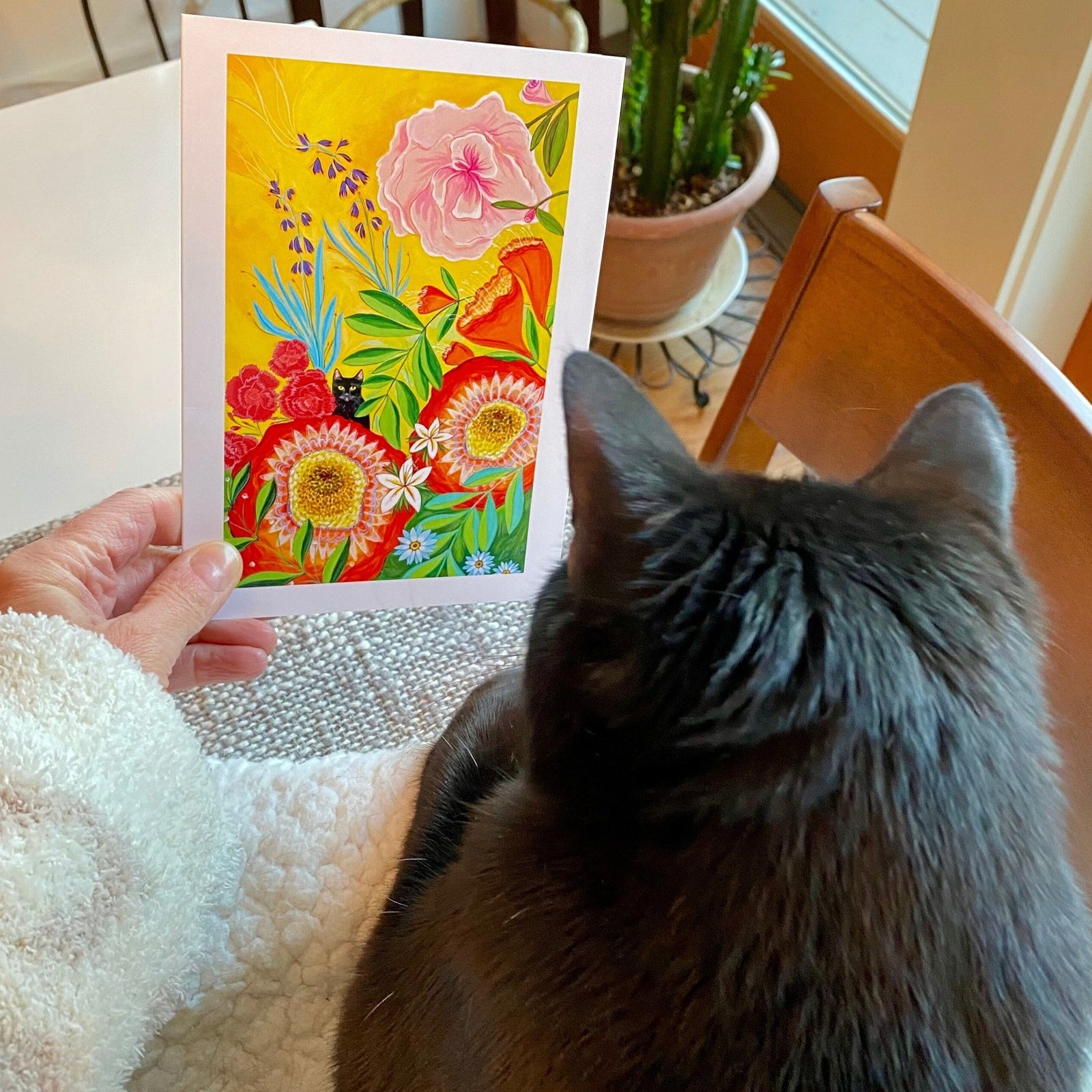 Cats and Blooms Card Set