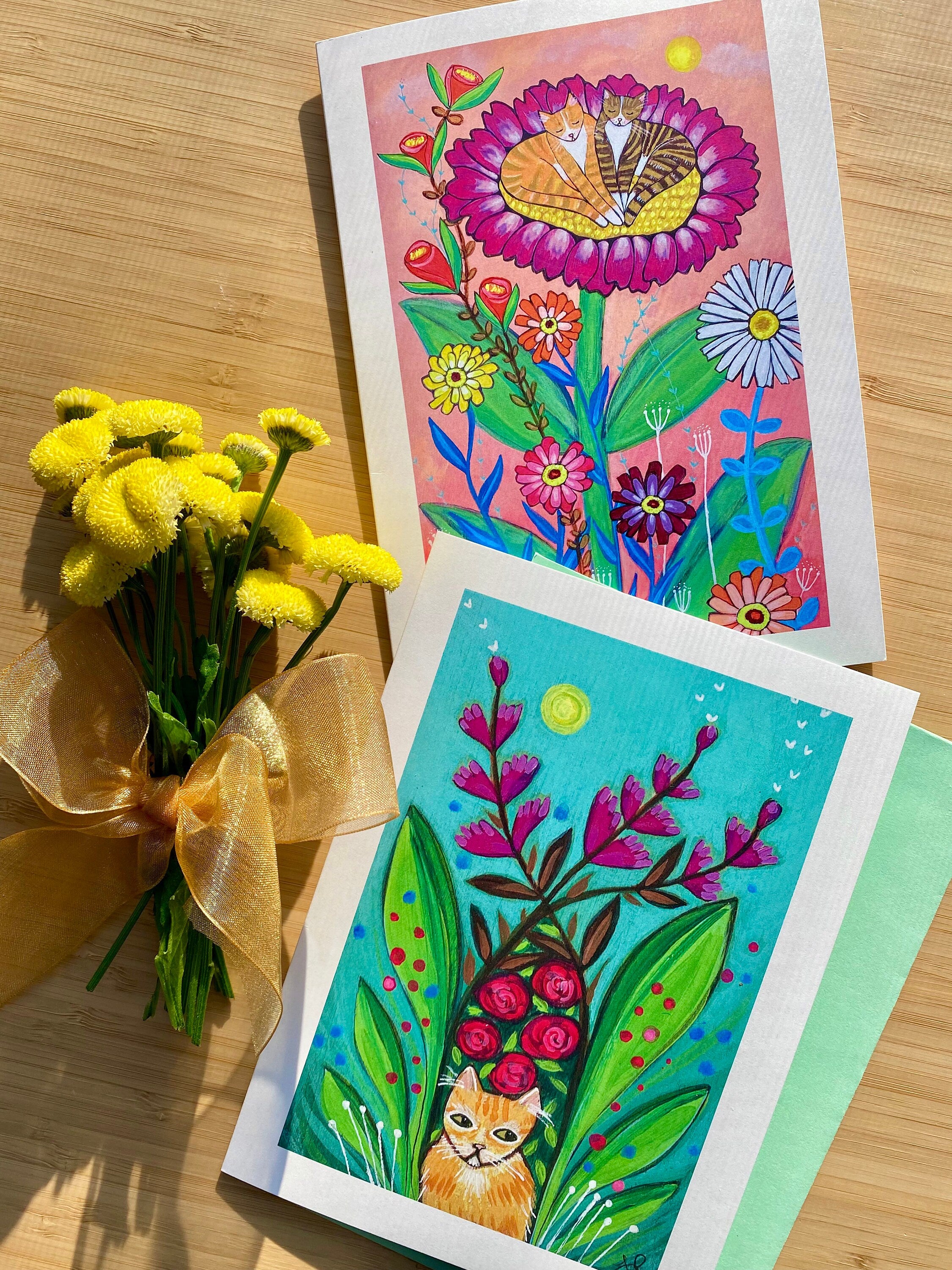 Cats and Blooms Card Set – Lori Portka